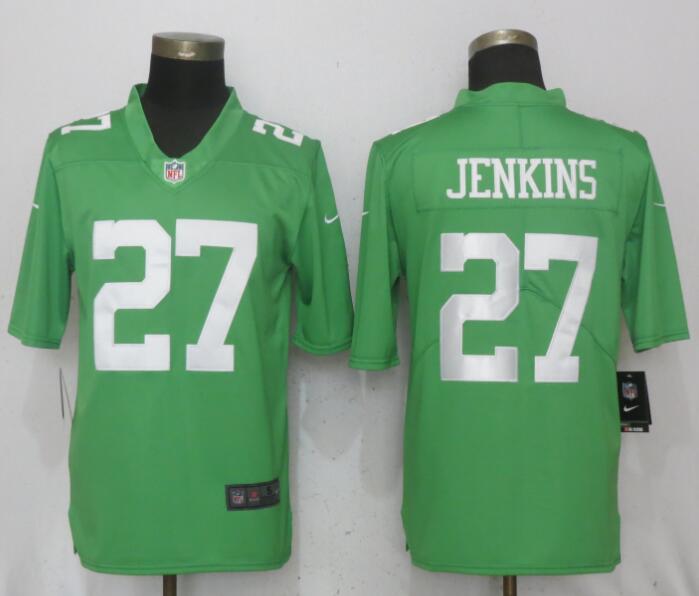 Men Philadelphia Eagles #27 Jenkins Wentz Green Vapor Untouchable Nike Limited NFL Jerseys->->NFL Jersey